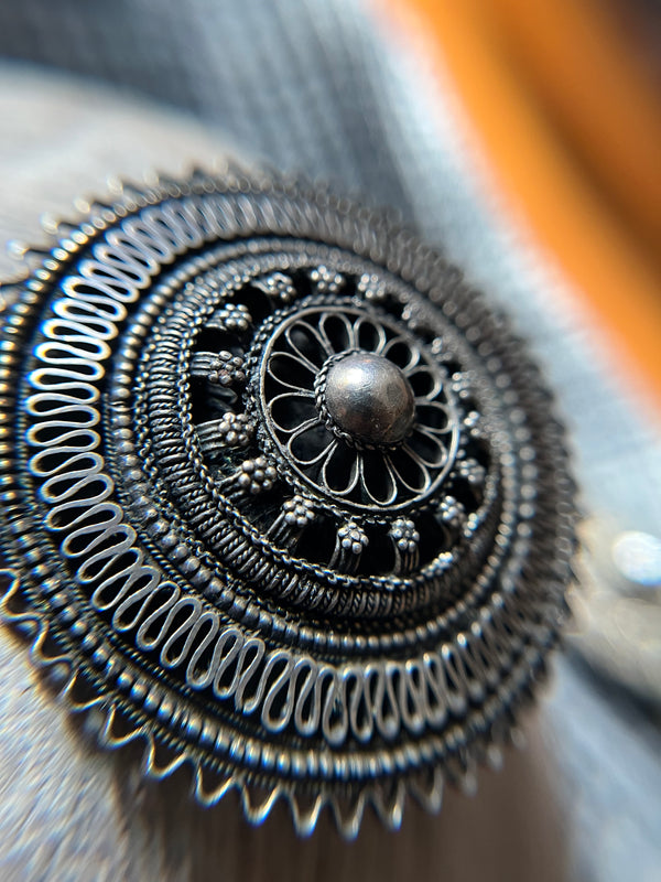 Yemenite Filigree Brooch, made in Palestine